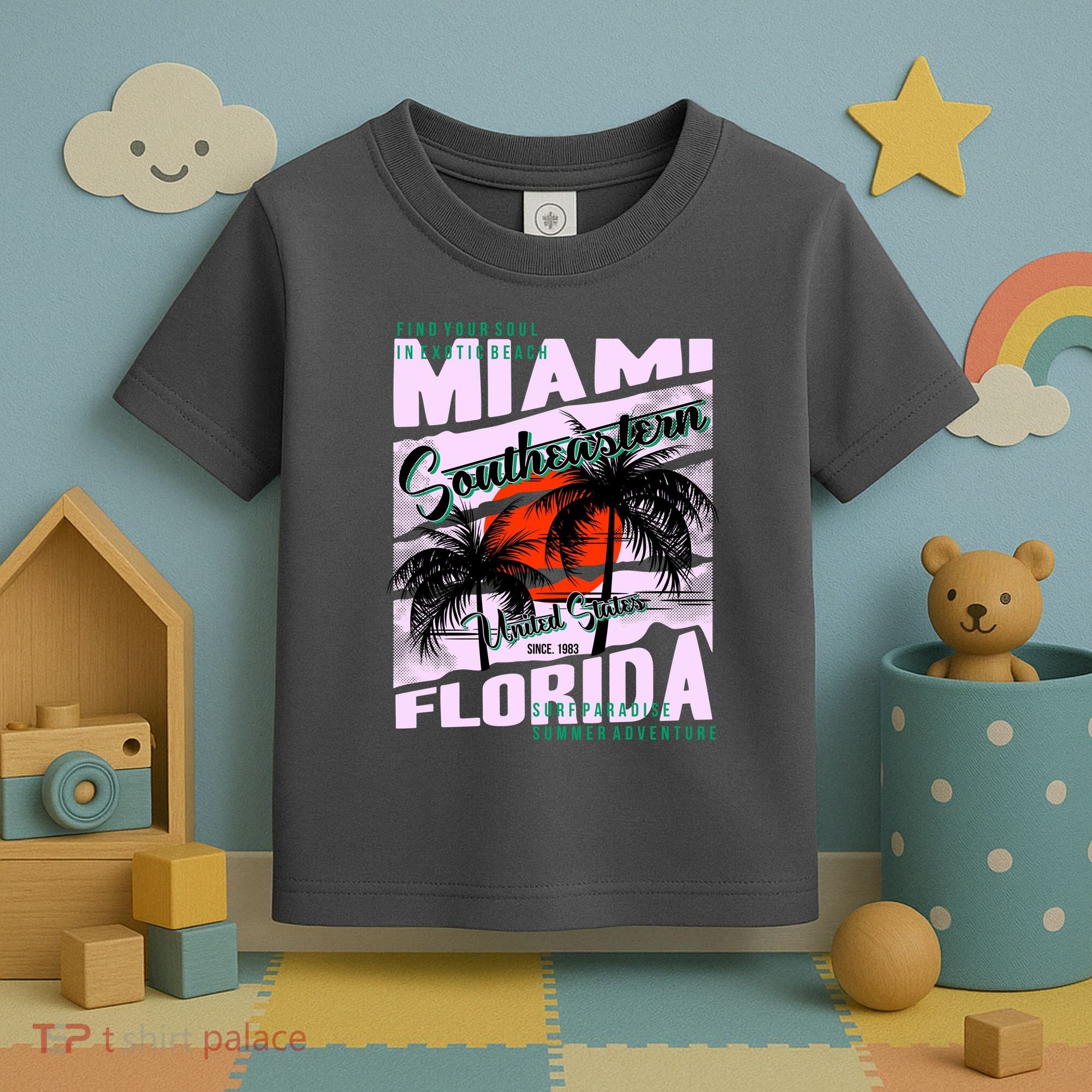 Miami Sunshine Florida Toddler T-Shirt