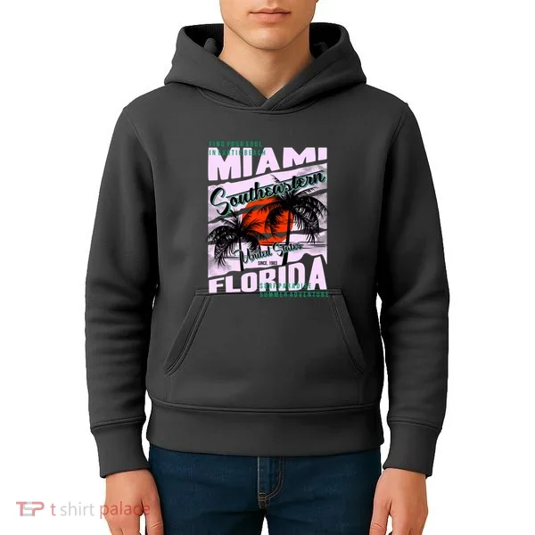 Miami Sunshine Florida Kids Hoodie