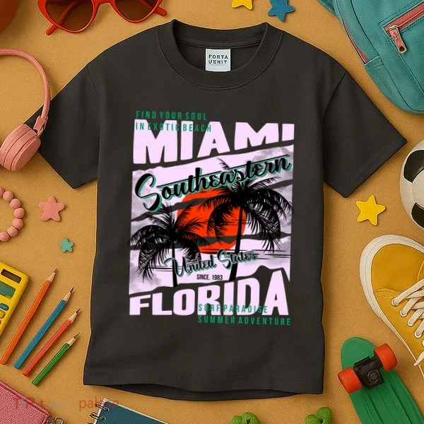 Miami Sunshine Florida Kids T-Shirt