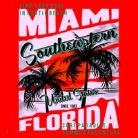 Miami Sunshine Florida Santa Hat thumb 1