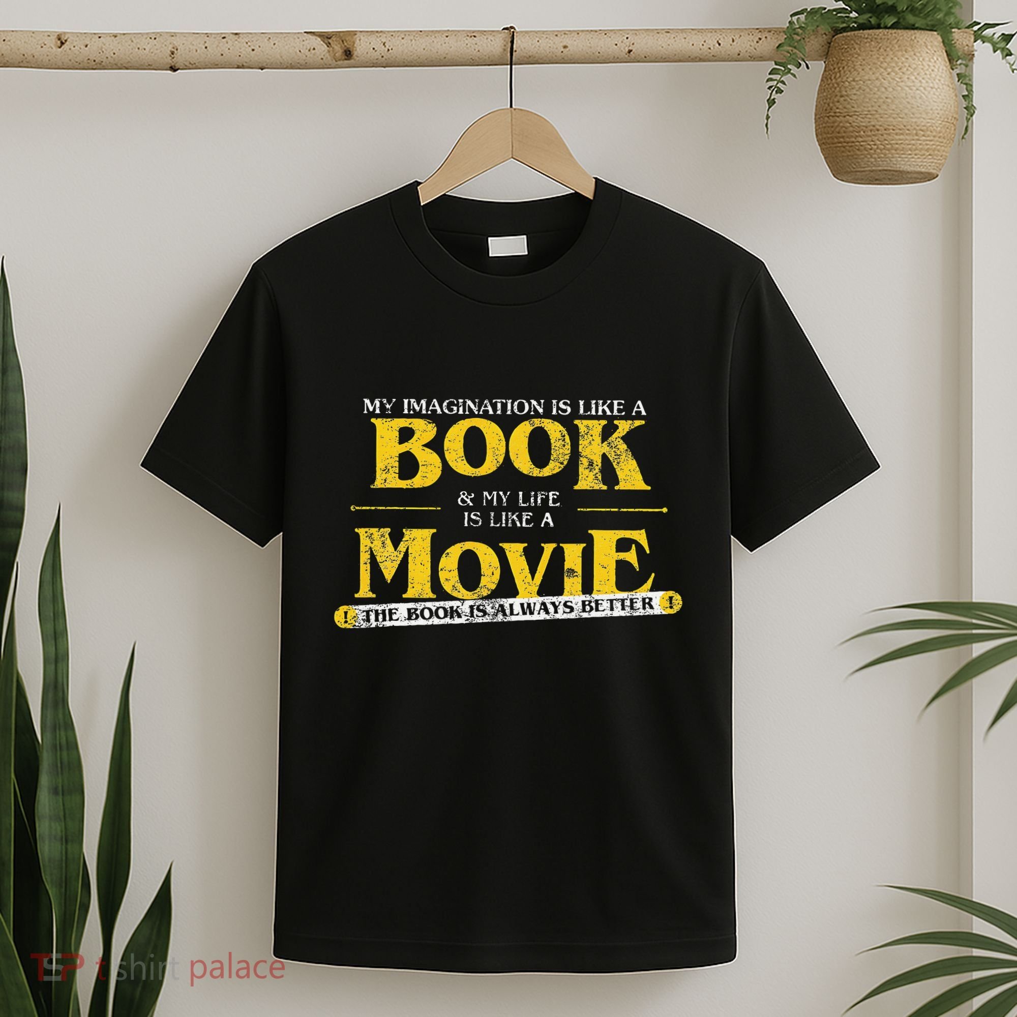 My Imagination Book My Life Movie Sarcastic Retro Book Lover T-Shirt