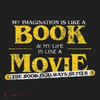 My Imagination Book My Life Movie Sarcastic Retro Book Lover Hat thumb 2