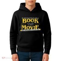 My Imagination Book My Life Movie Sarcastic Retro Book Lover Kids Hoodie thumb 4