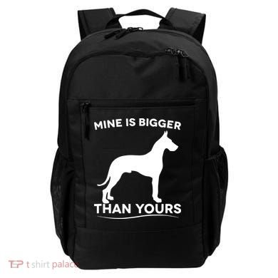 Mine Is Bigger Than Yours Great Dane Dog Backpack