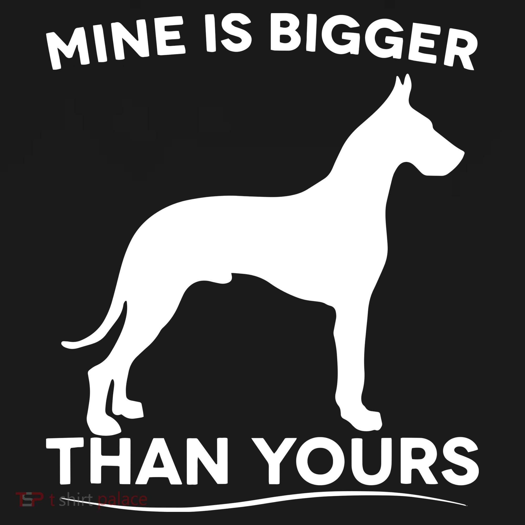Mine Is Bigger Than Yours Great Dane Dog Backpack