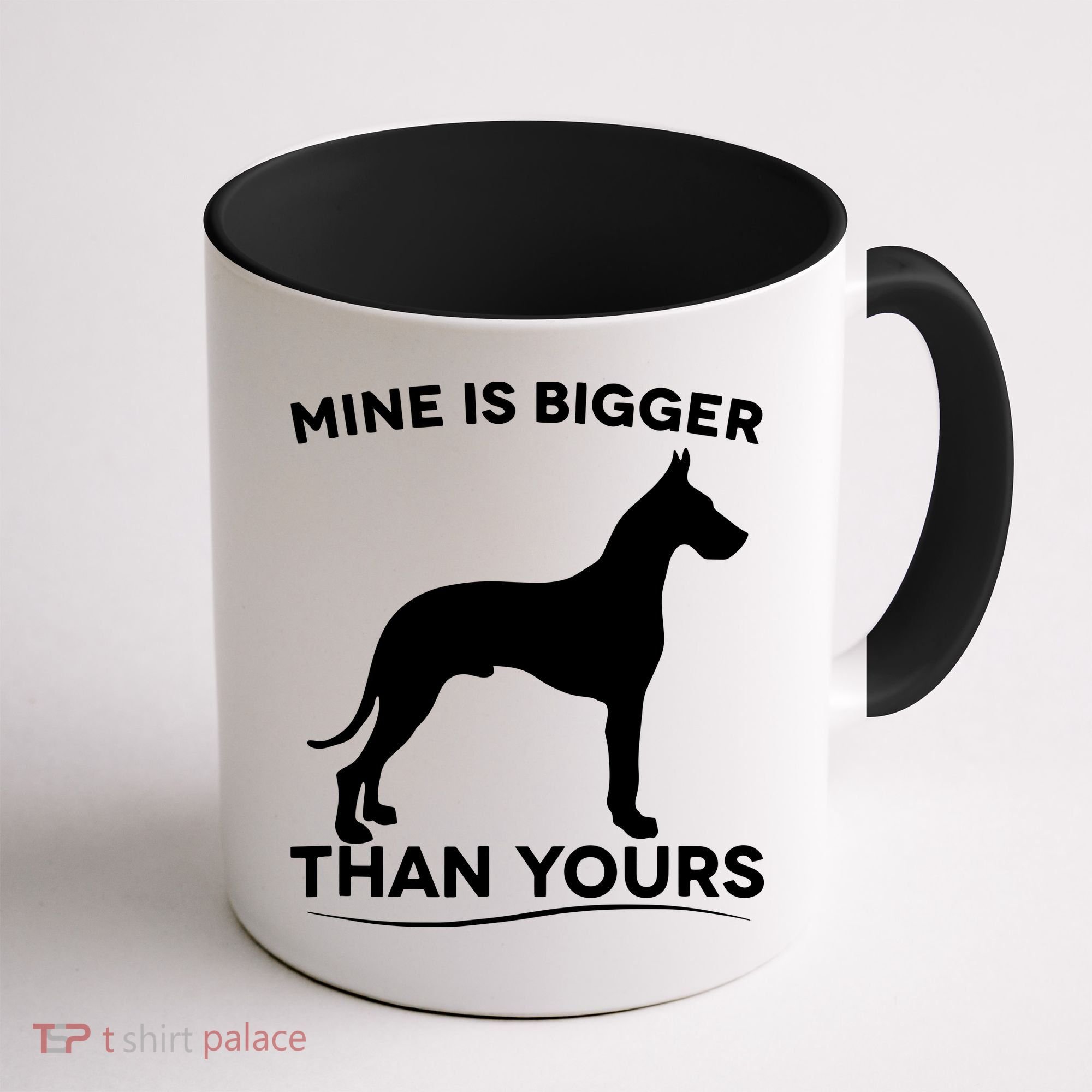 Mine Is Bigger Than Yours Great Dane Dog Coffee Mug