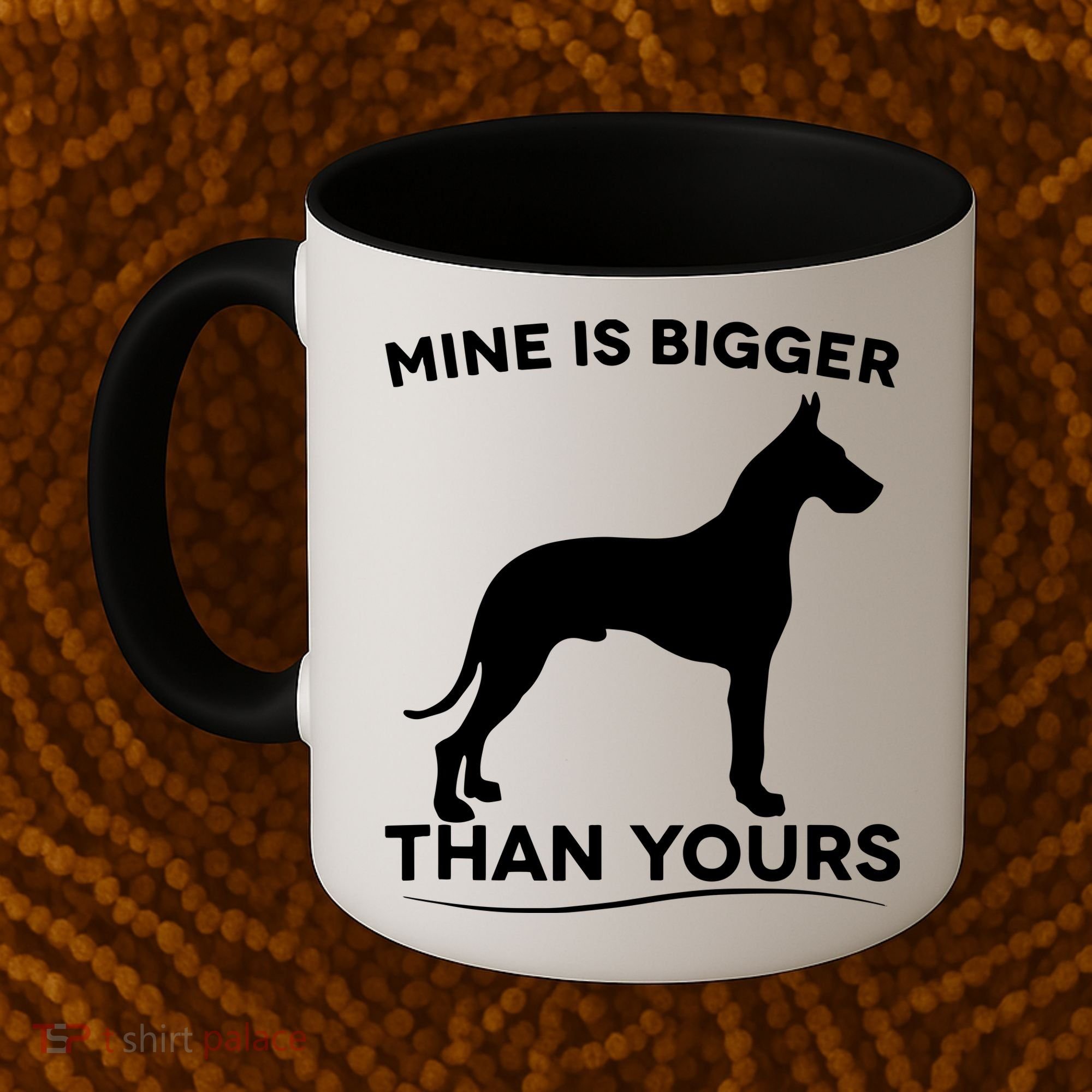 Mine Is Bigger Than Yours Great Dane Dog Coffee Mug