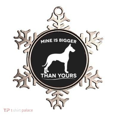 Mine Is Bigger Than Yours Great Dane Dog Ornament