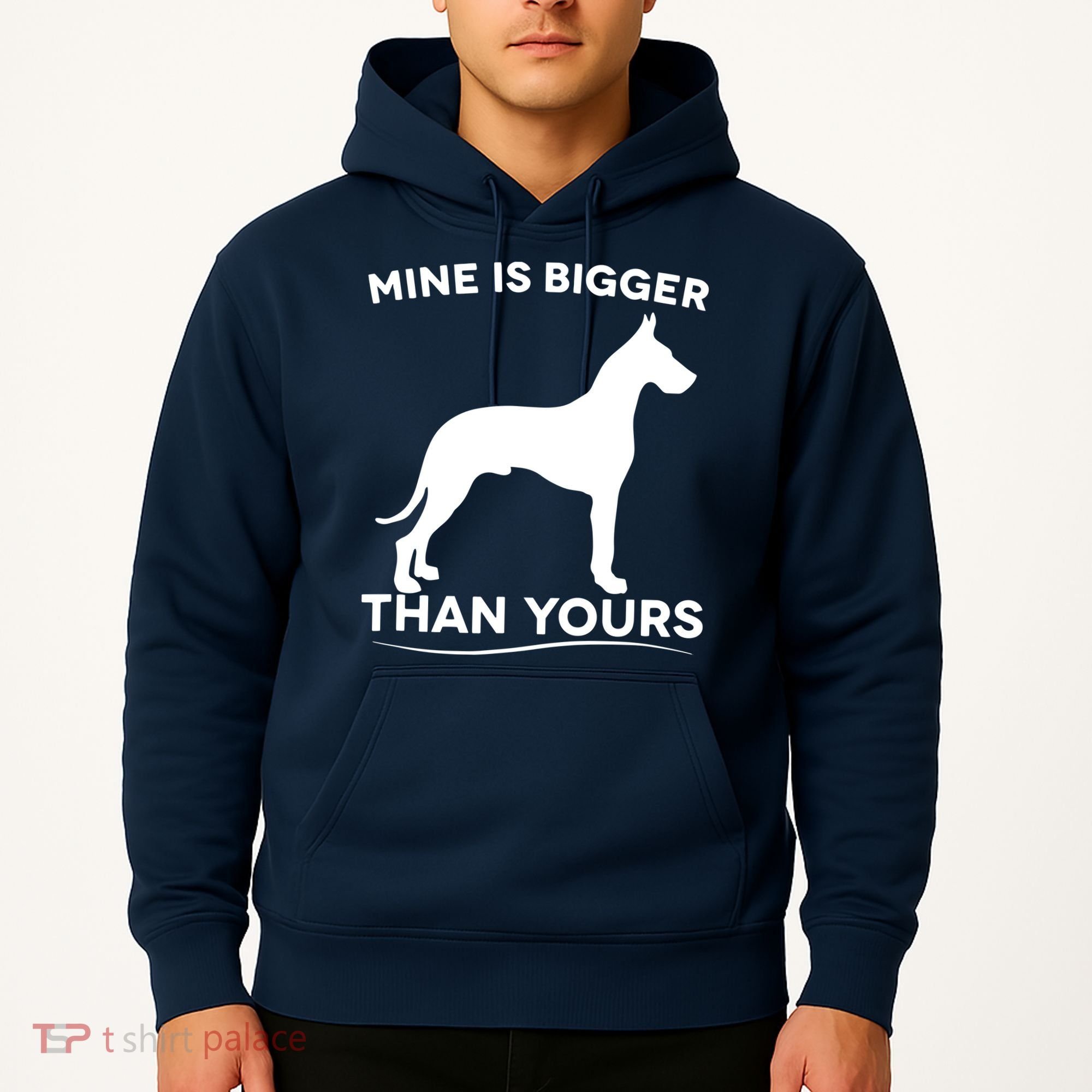 Mine Is Bigger Than Yours Great Dane Dog Hoodie