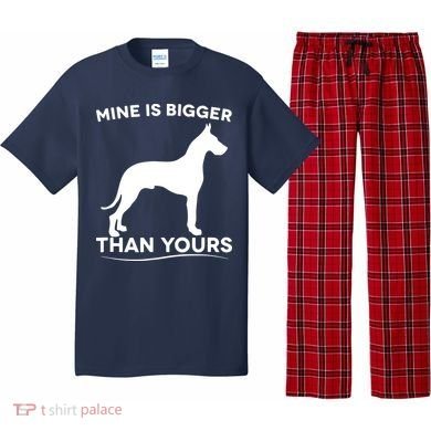 Mine Is Bigger Than Yours Great Dane Dog Pajama Set