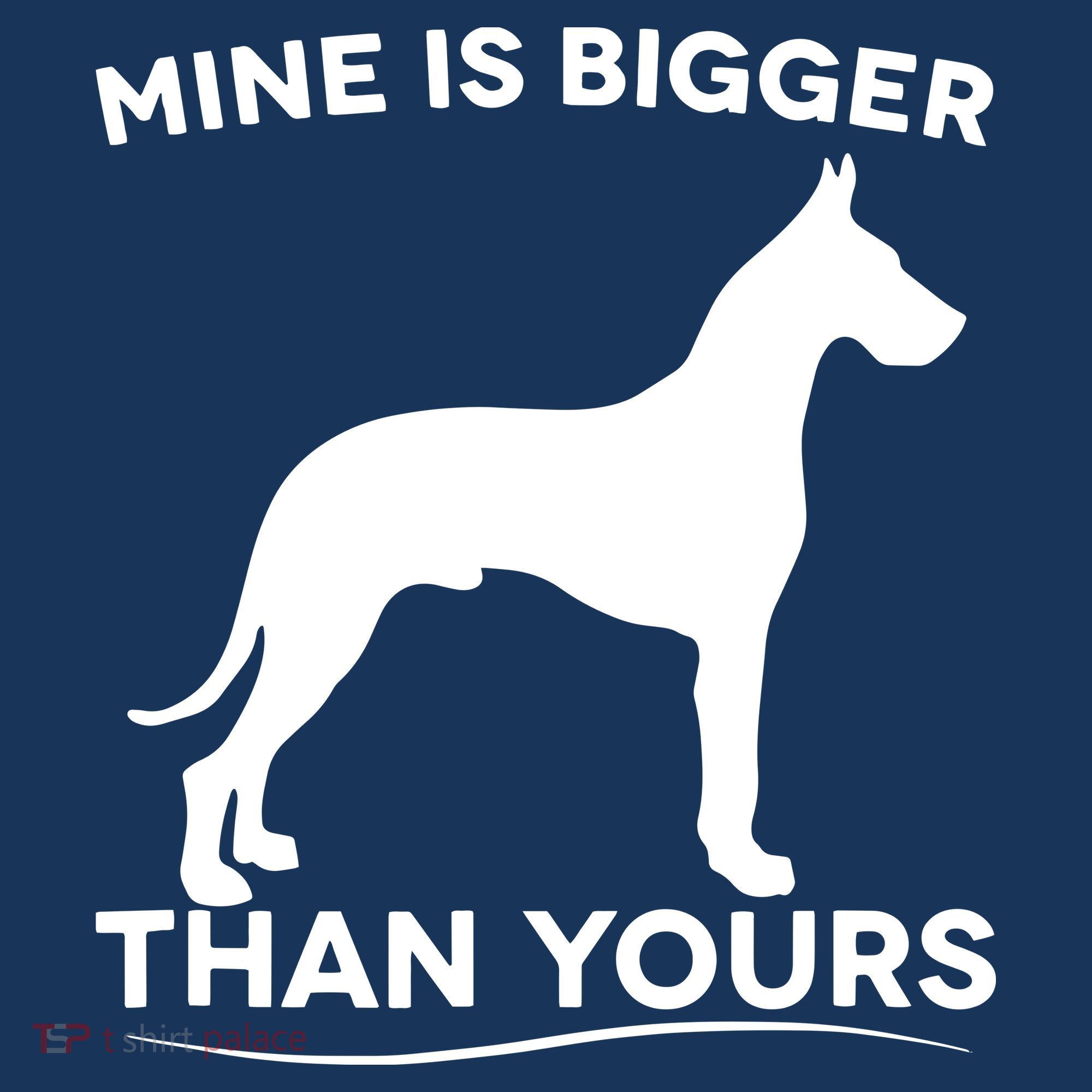 Mine Is Bigger Than Yours Great Dane Dog Baby Bodysuit