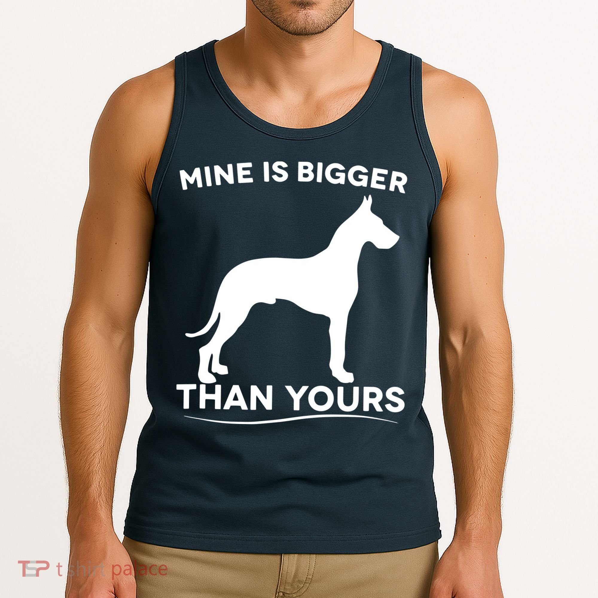 Mine Is Bigger Than Yours Great Dane Dog Tank Top