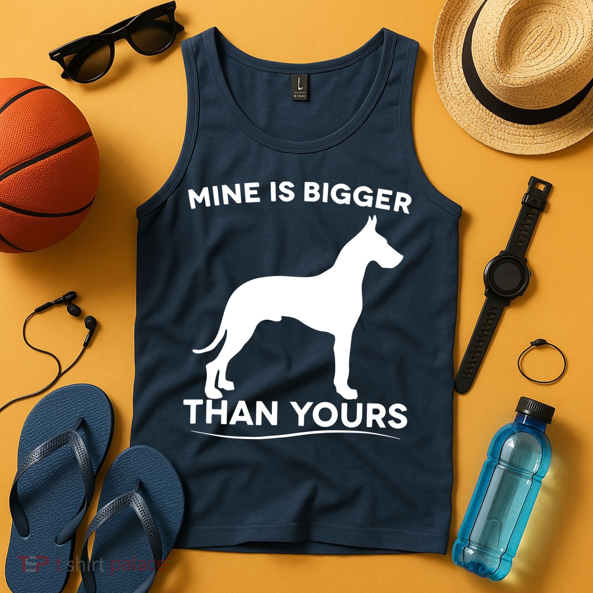 Mine Is Bigger Than Yours Great Dane Dog Tank Top