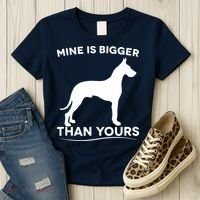Mine Is Bigger Than Yours Great Dane Dog Women's T-Shirt thumb 3