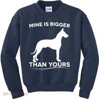 Mine Is Bigger Than Yours Great Dane Dog Kids Sweatshirt thumb 0