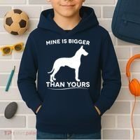 Mine Is Bigger Than Yours Great Dane Dog Kids Hoodie thumb 2