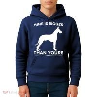 Mine Is Bigger Than Yours Great Dane Dog Kids Hoodie thumb 4