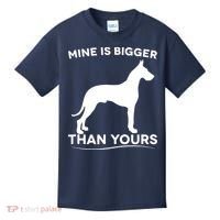 Mine Is Bigger Than Yours Great Dane Dog Kids T-Shirt thumb 0