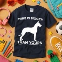 Mine Is Bigger Than Yours Great Dane Dog Kids T-Shirt thumb 3