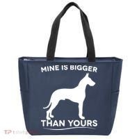 Mine Is Bigger Than Yours Great Dane Dog Tote Bag thumb 0