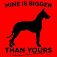 Mine Is Bigger Than Yours Great Dane Dog Santa Hat thumb 1