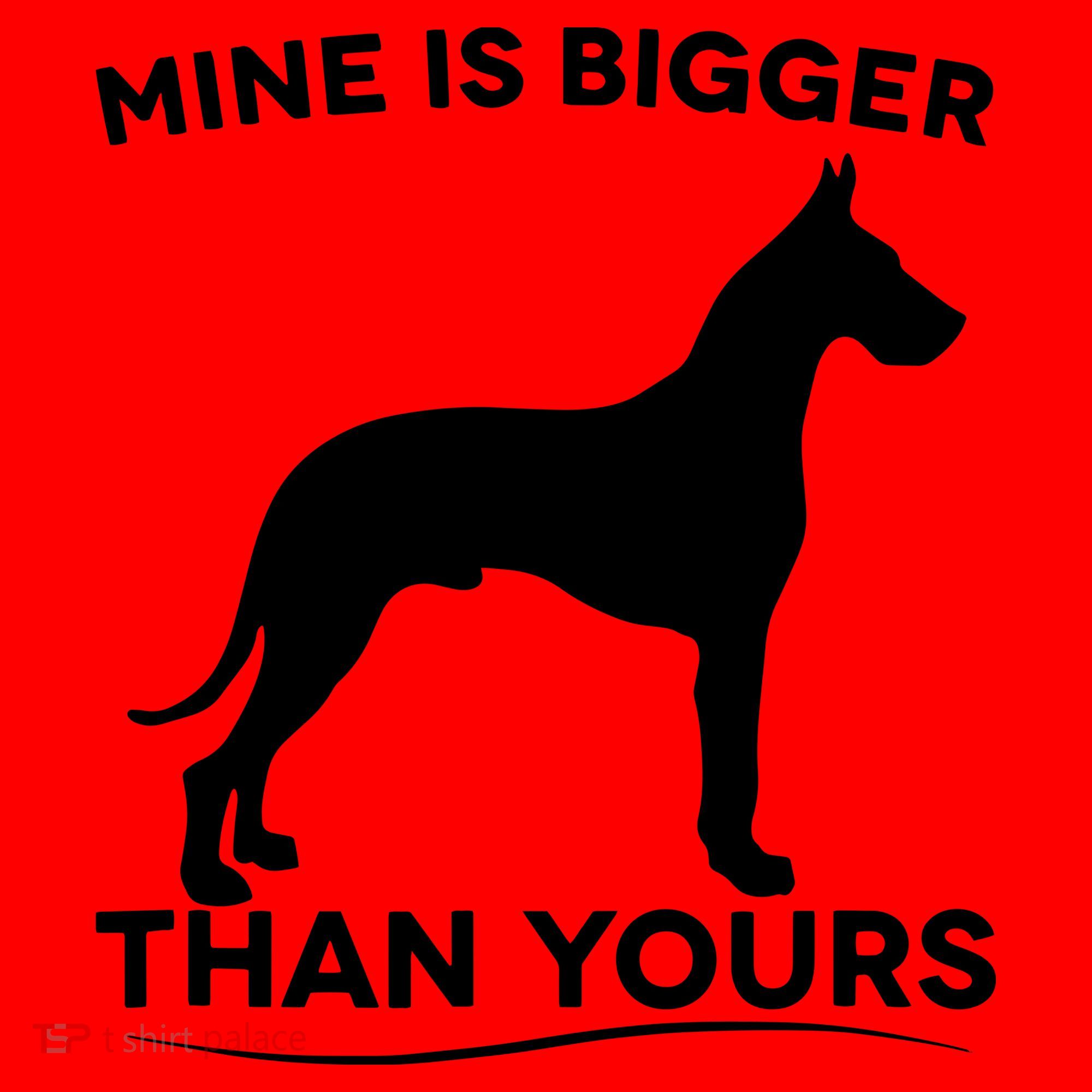 Mine Is Bigger Than Yours Great Dane Dog Santa Hat