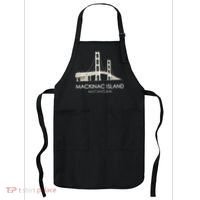 Mackinac Island Bridge Michigan Great Lakes Huron Ferry Trip Apron thumb 0