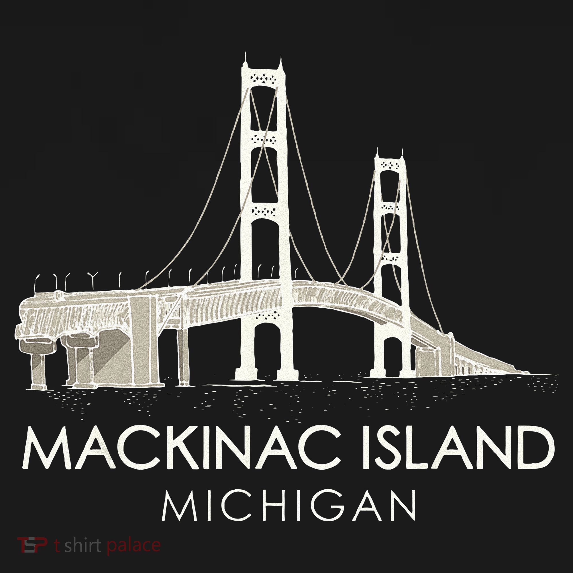 Mackinac Island Bridge Michigan Great Lakes Huron Ferry Trip Women's Hoodie