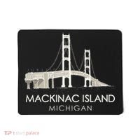 Mackinac Island Bridge Michigan Great Lakes Huron Ferry Trip Mousepad thumb 0