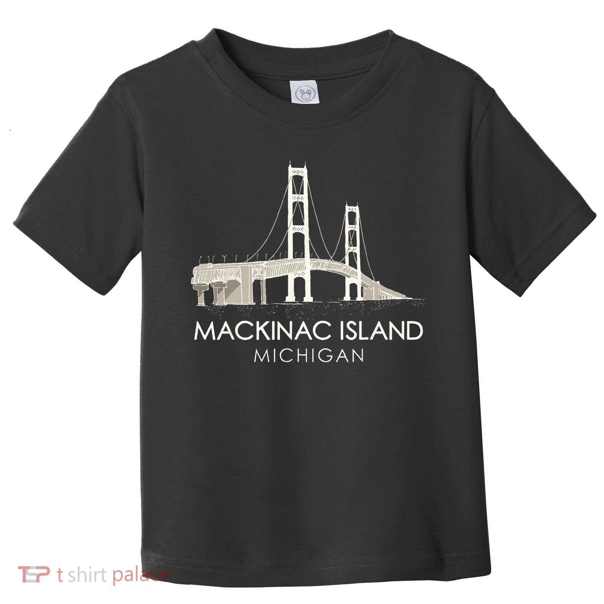 Mackinac Island Bridge Michigan Great Lakes Huron Ferry Trip Toddler T-Shirt