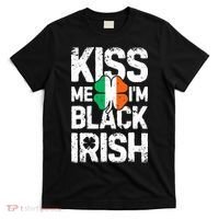 Me I'm Black Irish St Patricks Day Ireland Flag T-Shirt thumb 0