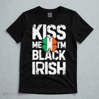 Me I'm Black Irish St Patricks Day Ireland Flag T-Shirt thumb 5