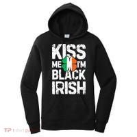 Me I'm Black Irish St Patricks Day Ireland Flag Women's Hoodie thumb 0