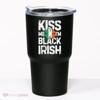Me I'm Black Irish St Patricks Day Ireland Flag Tumbler thumb 0
