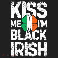 Me I'm Black Irish St Patricks Day Ireland Flag Golf Towel thumb 3