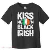 Me I'm Black Irish St Patricks Day Ireland Flag Toddler T-Shirt thumb 0