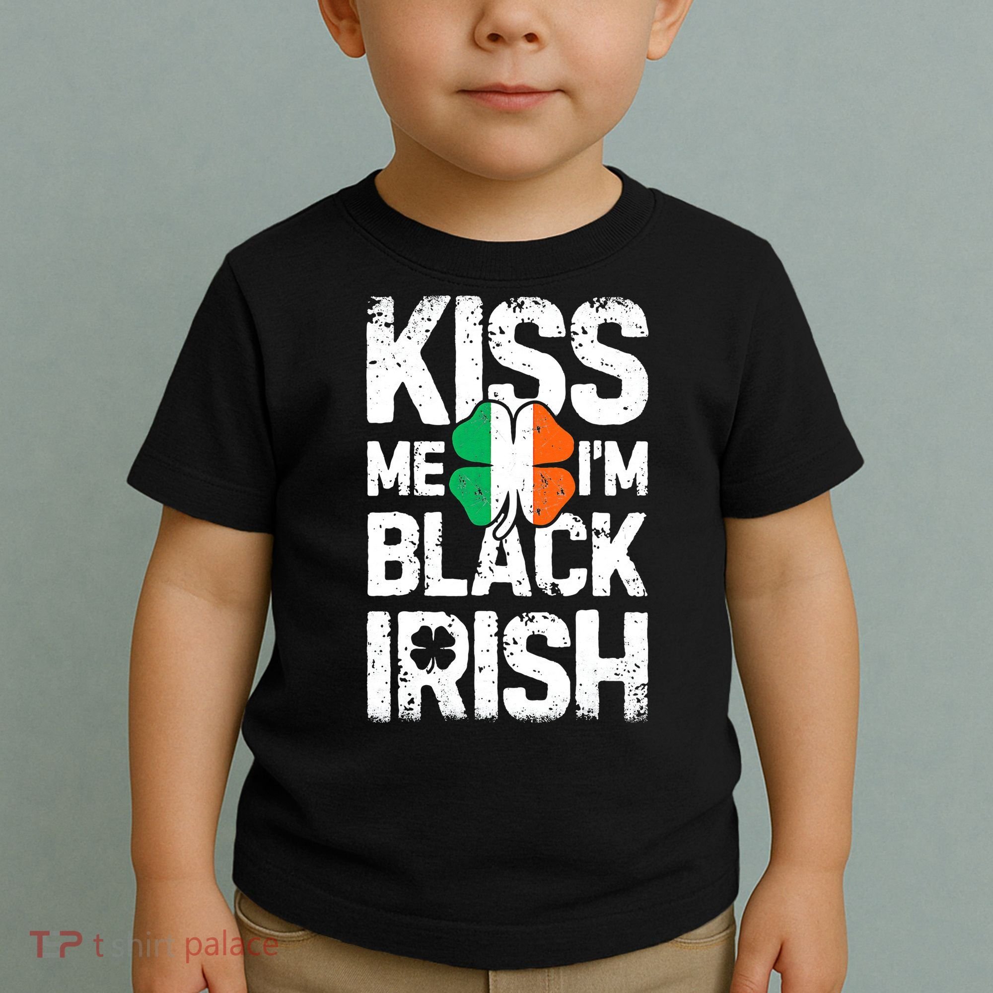 Me I'm Black Irish St Patricks Day Ireland Flag Toddler T-Shirt