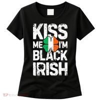 Me I'm Black Irish St Patricks Day Ireland Flag Women's T-Shirt thumb 0