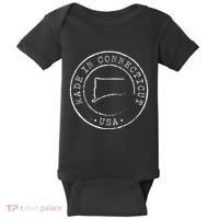 Made In Connecticut State Pride Ct Baby Bodysuit thumb 0
