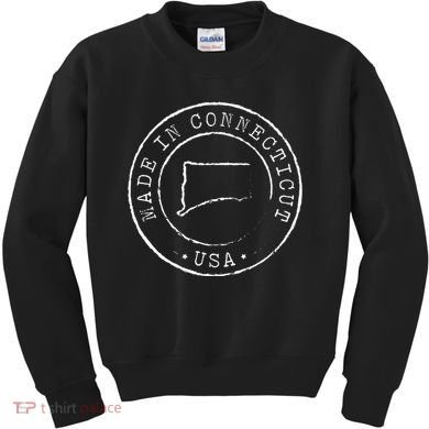 Made In Connecticut State Pride Ct Kids Sweatshirt