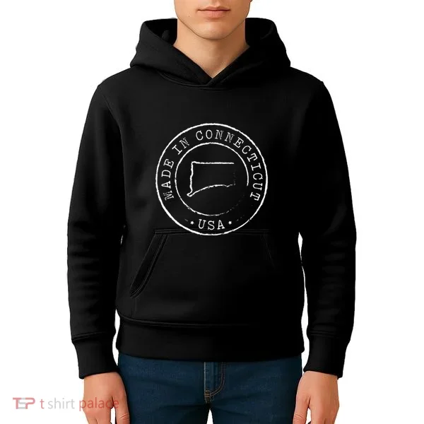 Made In Connecticut State Pride Ct Kids Hoodie