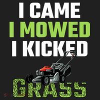 Mens I Came I Mowed I Kicked Grass Funny Lawn Mowing Gardener Kids Plaid Pajama Set thumb 2