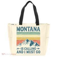 Montana Is Calling And I Must Go Tote Bag thumb 0