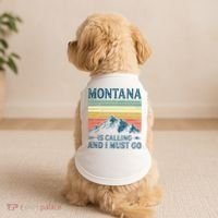 Montana Is Calling And I Must Go Doggie Tank thumb 2