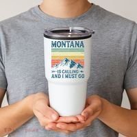 Montana Is Calling And I Must Go Tumbler thumb 2