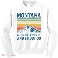 Montana Is Calling And I Must Go Kids Sweatshirt thumb 0