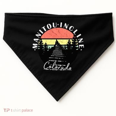 Manitou Incline Colorado Springs USA-Made Doggie Bandana