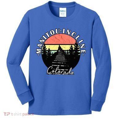 Manitou Incline Colorado Springs Kids Long Sleeve Shirt