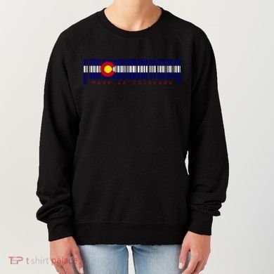 Made In Colorado Barcode Flag Women's Sweatshirt