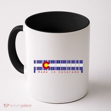 Made In Colorado Barcode Flag Coffee Mug